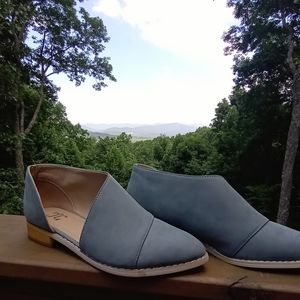Women's Blue Slip-On Shoes